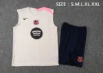 Barcelona Sleeveless Training Kit Beige 2025-26