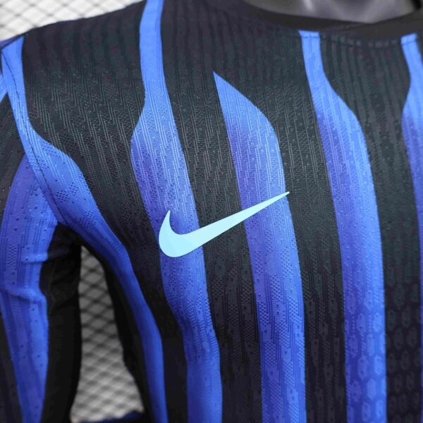 Inter Milan Home Shirt SOccer Jersey Long Sleeve Player Version 25-26