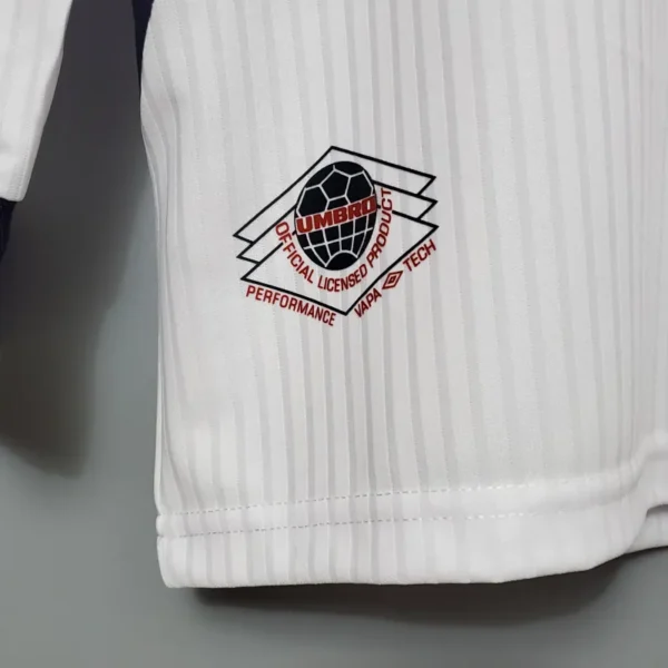 1998 England World Cup Home Retro Jersey Long Sleeve #7 BACKHAM #20 OWEN
