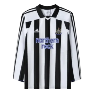 Newcastle United Retro Long Sleeve Jersey Home 2003-04