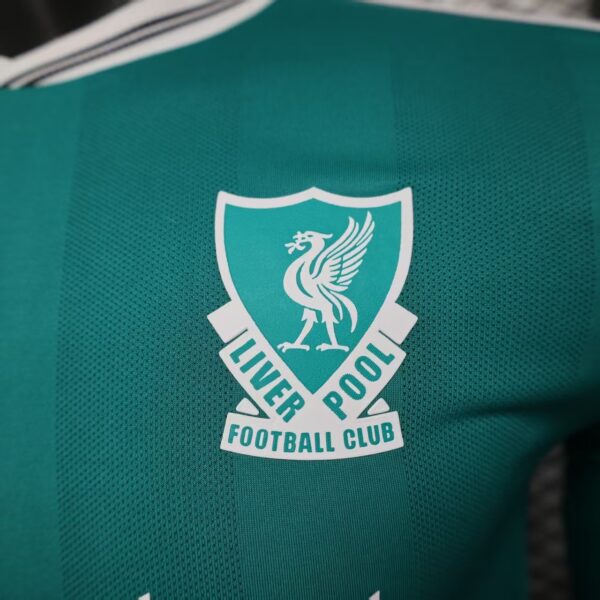 Liverpool Long Sleeve Third away green football jersey 2025-26 Player version