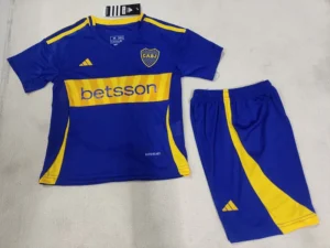 bf74579f21 24-25 Boca Juniors Home Kids Kit Jerseys+Shorts