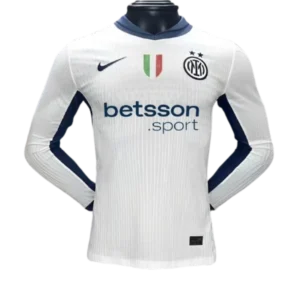 24-25 Inter Milan Away Long Sleeve Kit Player Version Shirt Soccer Jersey