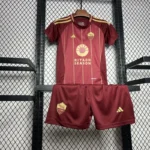 24-25 AS Roma Home Kids Kit Jersey+Shorts