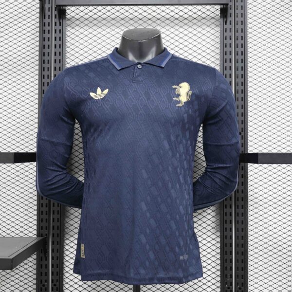 24-25 Juventus Away Soccer Jersey Player Version Long Sleeve
